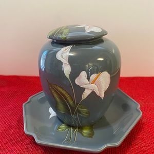 Vintage Yamaji  Ginger Jar With Plate
